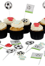 Culpitt Culpitt Voetbal Cupcake Toppers pk/24