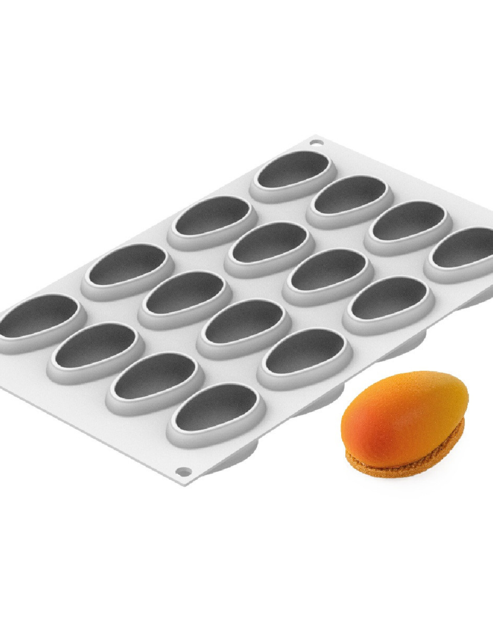 Silikomart Silikomart Siliconen Vorm Mango (16) 5,7x3,5cm + Cutter