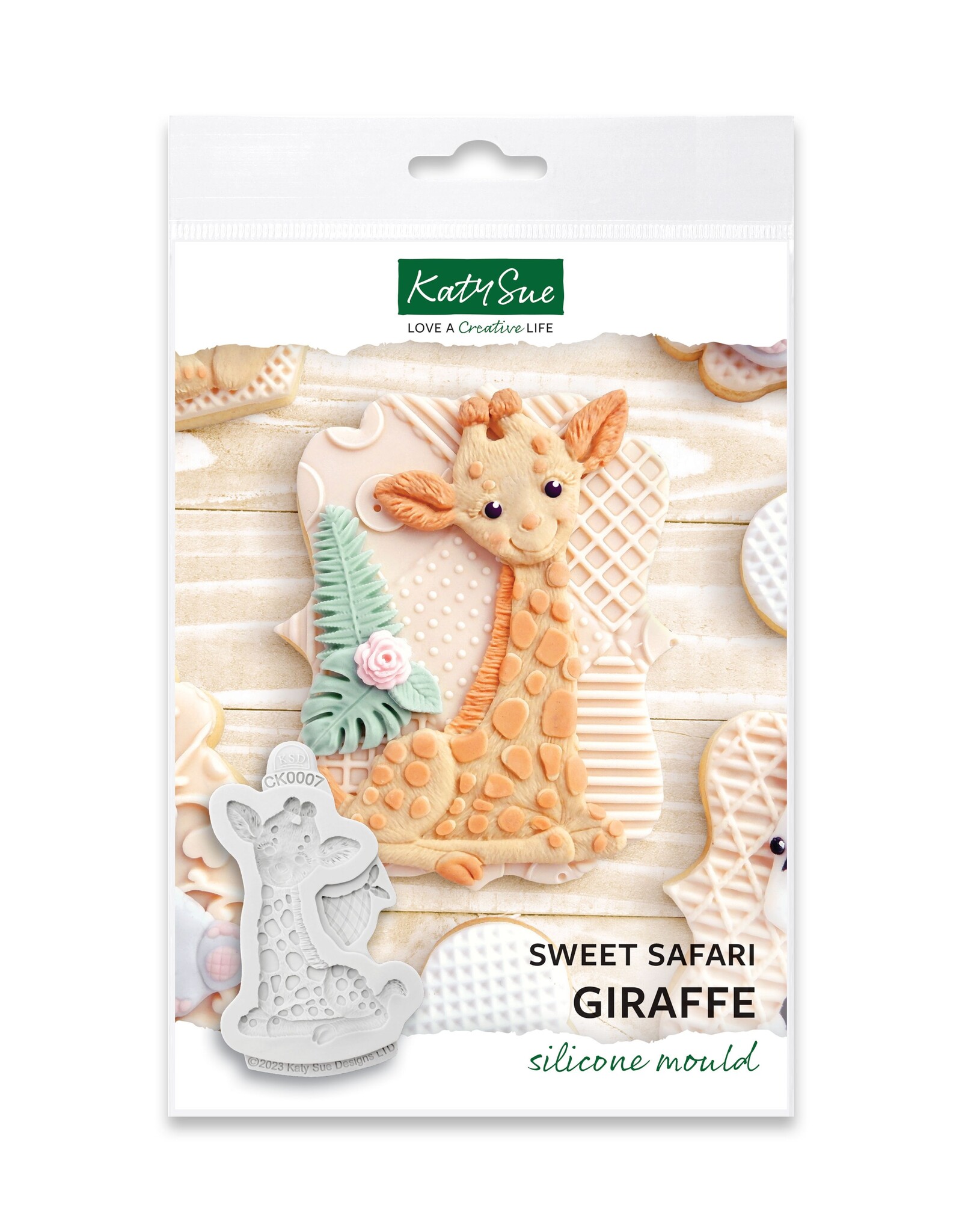 Katy Sue Designs Katy Sue Siliconen Mal Sweet Safari Giraffe