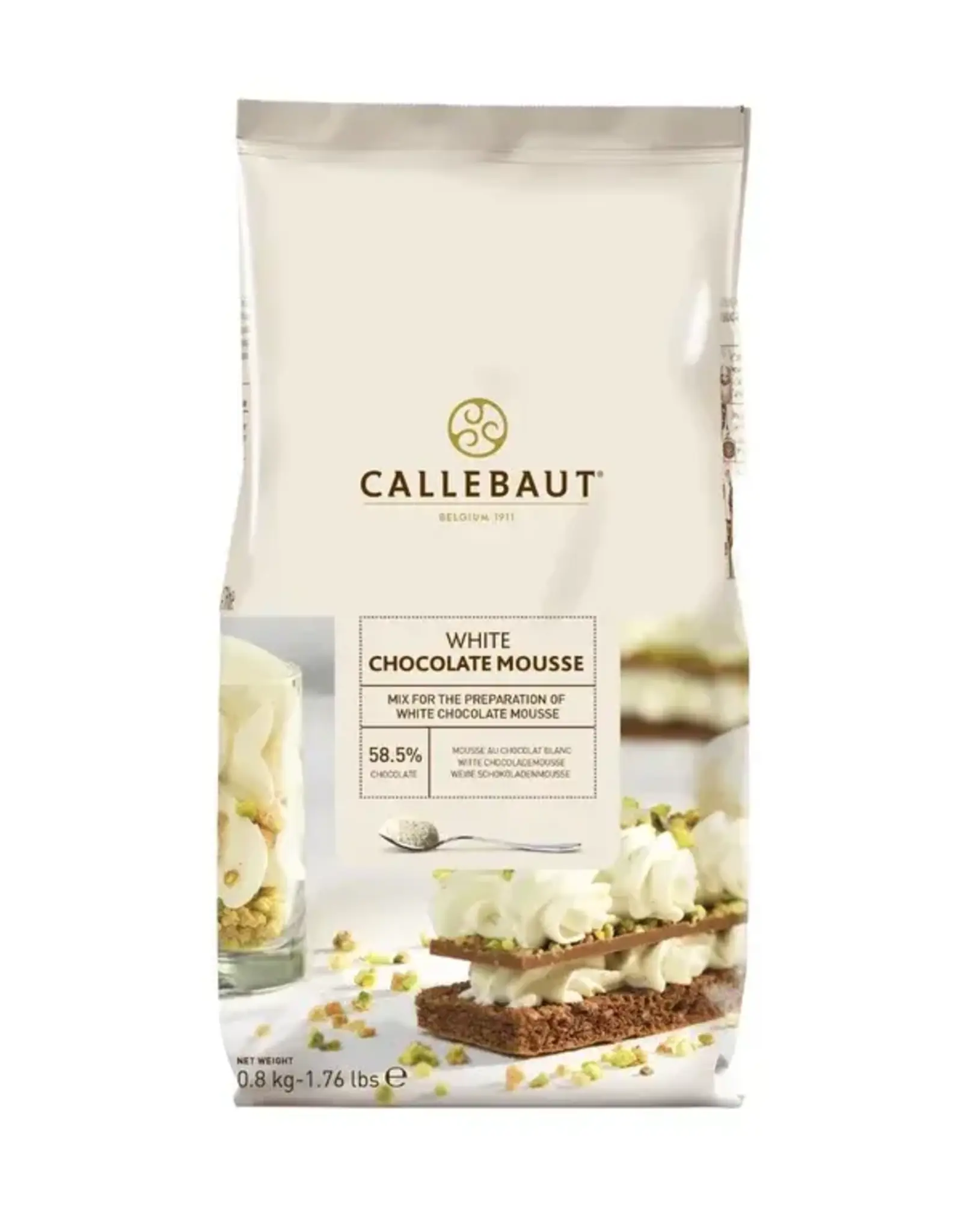 Callebaut Callebaut Chocolade Mousse -Wit- 800g