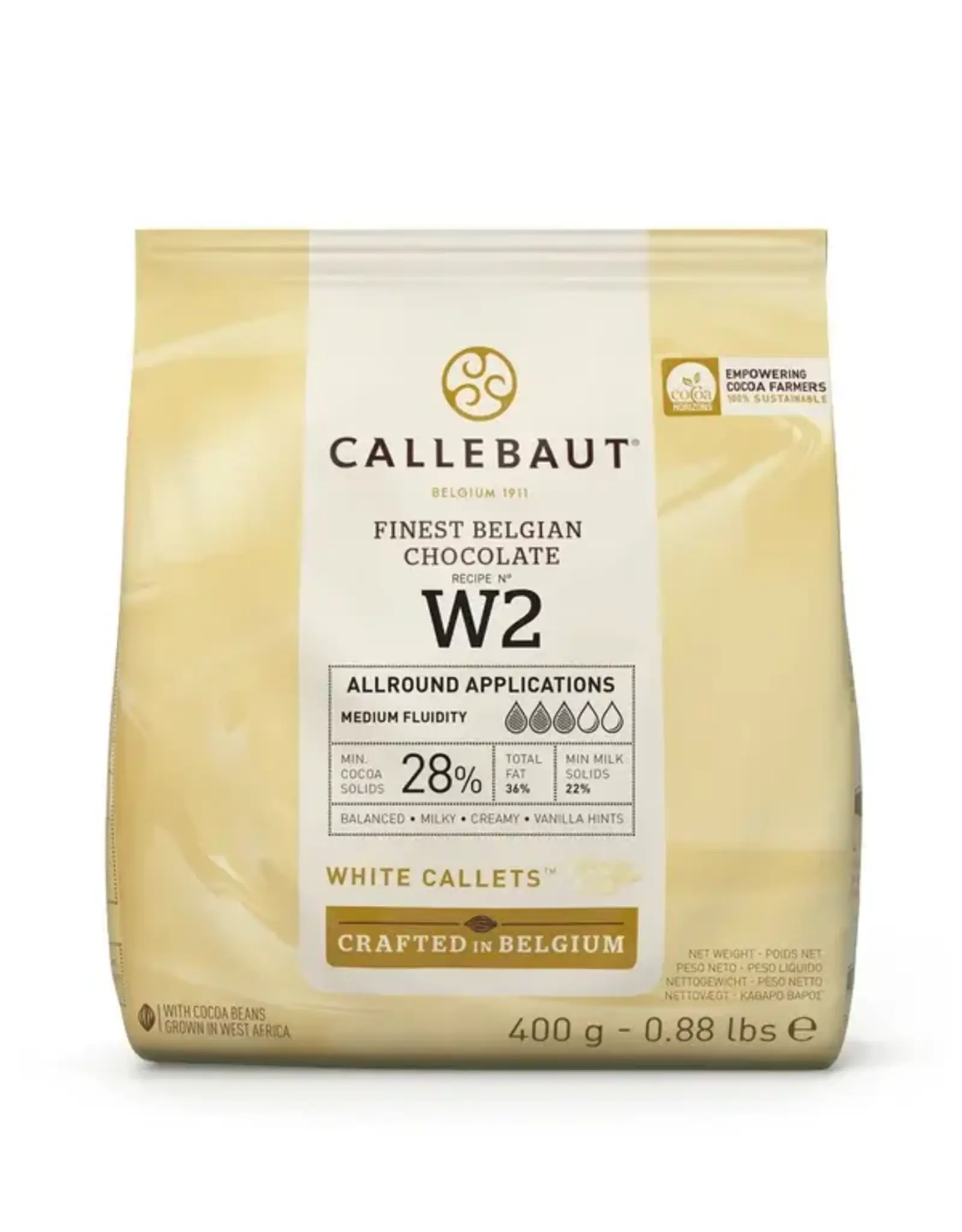 Callebaut Callebaut Chocolade Callets -Wit- 400g
