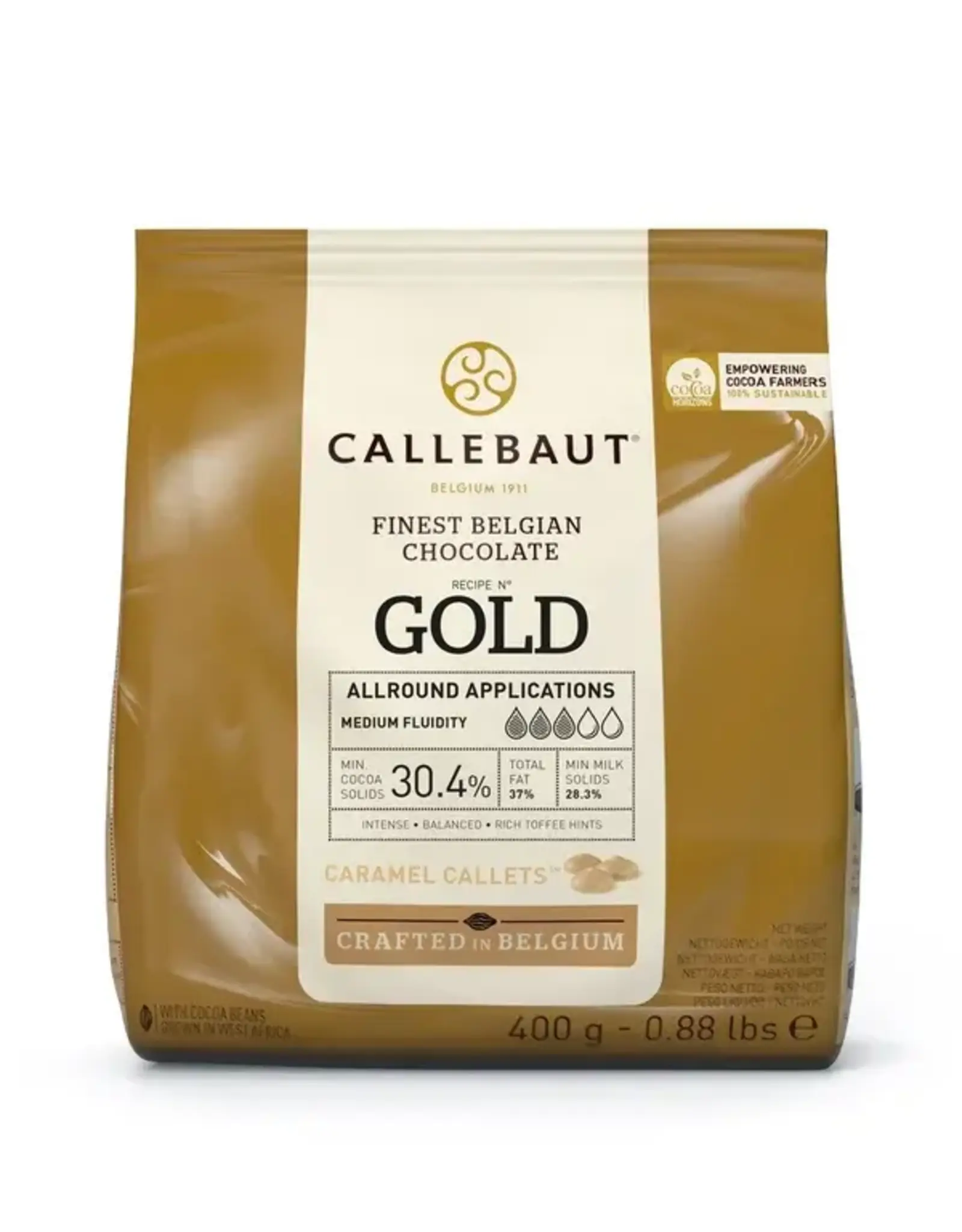 Callebaut Callebaut Chocolade Callets -Gold- 400g