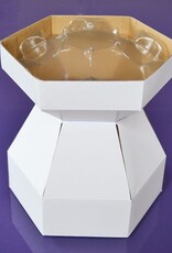 BNC Cupcake Bouquet Box - Snowdrop White