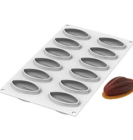 Silikomart Silikomart Siliconen Bakvorm Cacao (12x) 6,7x3,7cm + Cutter
