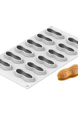 Silikomart Silikomart Siliconen Bakvorm Pinda (12x) 7,2x2,9cm + Cutter