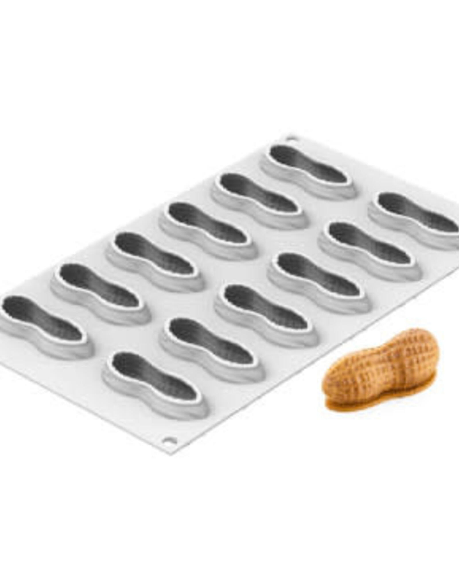 Silikomart Silikomart Siliconen Bakvorm Pinda (12x) 7,2x2,9cm + Cutter