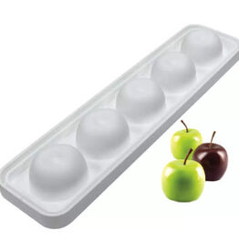 Silikomart Silikomart Siliconen Bakvorm Appel/Kers/Perzik (5x) Ø6cm
