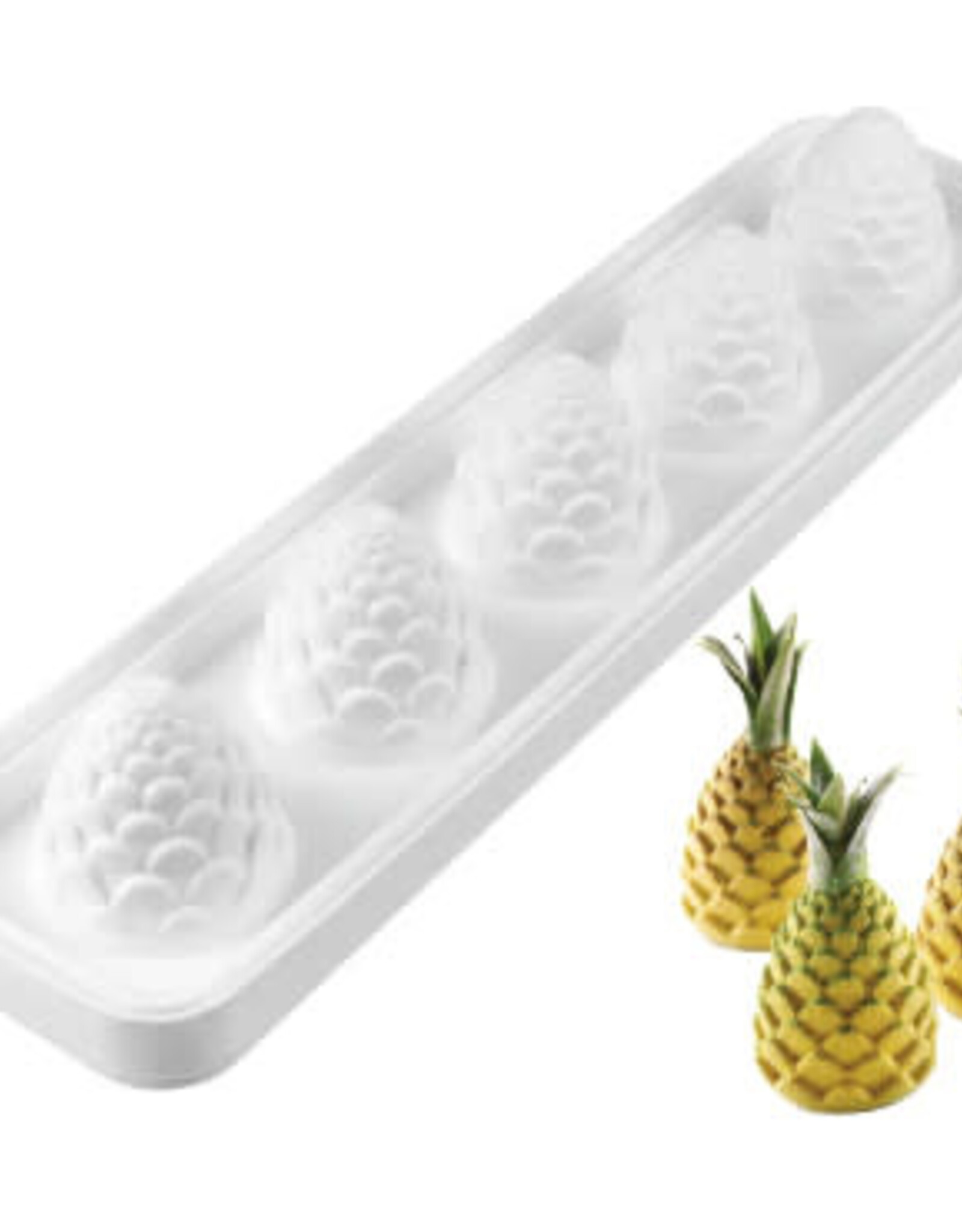 Silikomart Silikomart Siliconen Bakvorm Dennenappel/Ananas (5x) Ø6cm