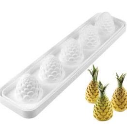 Silikomart Silikomart Siliconen Bakvorm Dennenappel/Ananas (5x) Ø6cm
