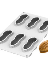 Silikomart Silikomart Siliconen Bakvorm Pinda (6x) 10,7x4,3cm + Cutter