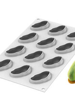 Silikomart Silikomart Siliconen Bakvorm Pistache (12x) 6,2cm + Cutter