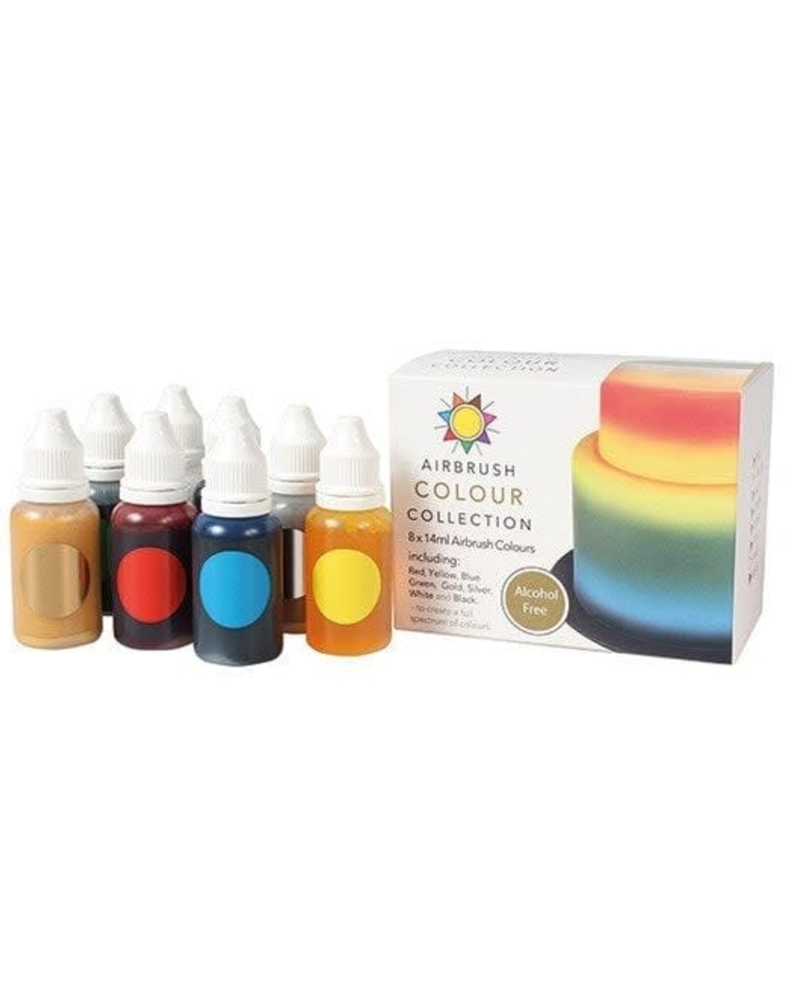 Sugarflair Sugarflair Airbrush Colour Collection 8x14ml