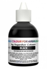 Sugarflair Sugarflair Airbrush Colouring -Glitter Black- 60ml