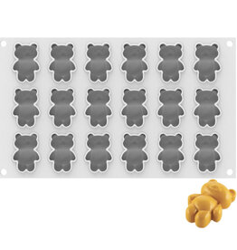 Silikomart Silikomart Siliconen Bakvorm Teddybeer XS (18x)5x3,6cm