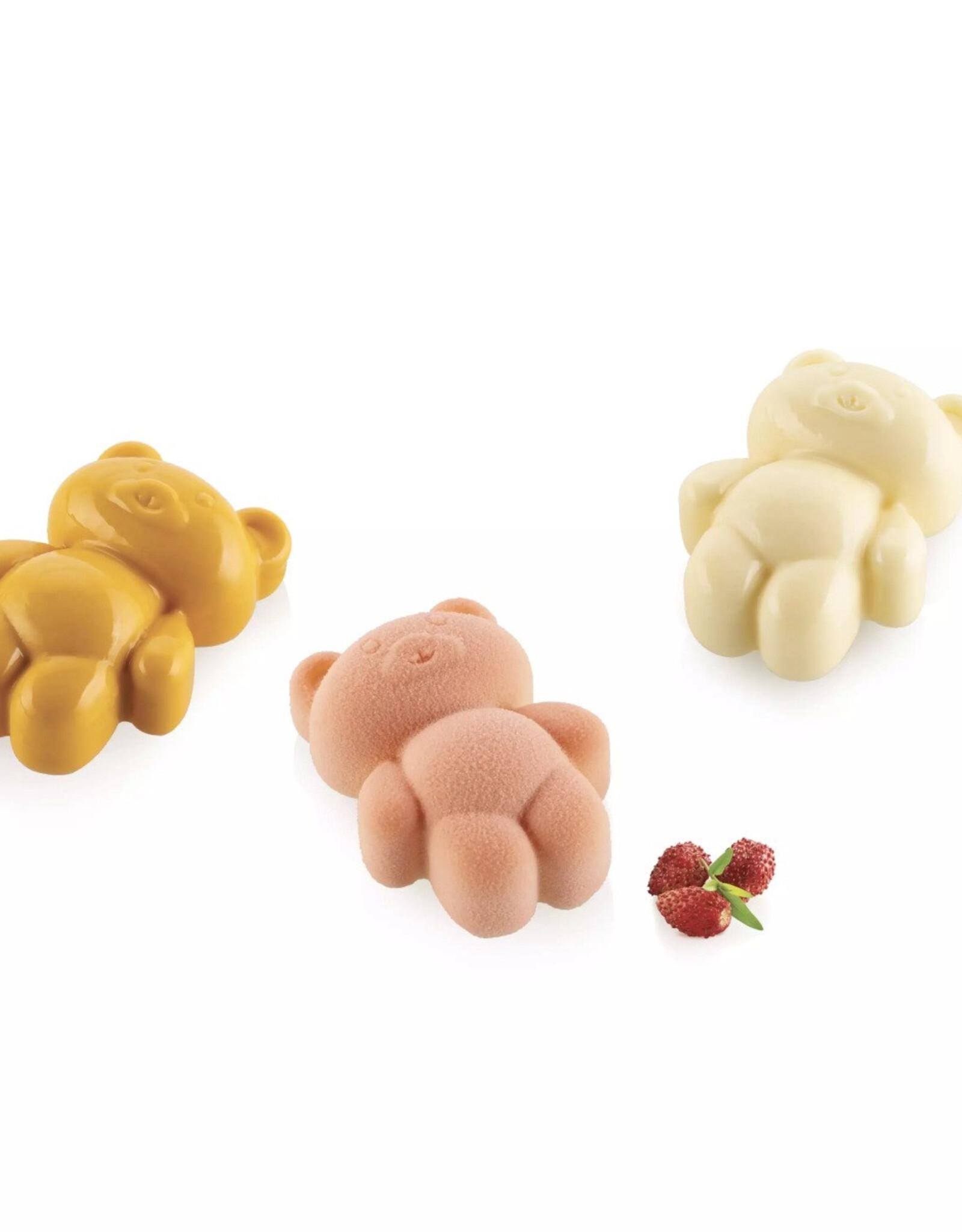 Silikomart Silikomart Siliconen Bakvorm Teddybeer XS (18x)5x3,6cm