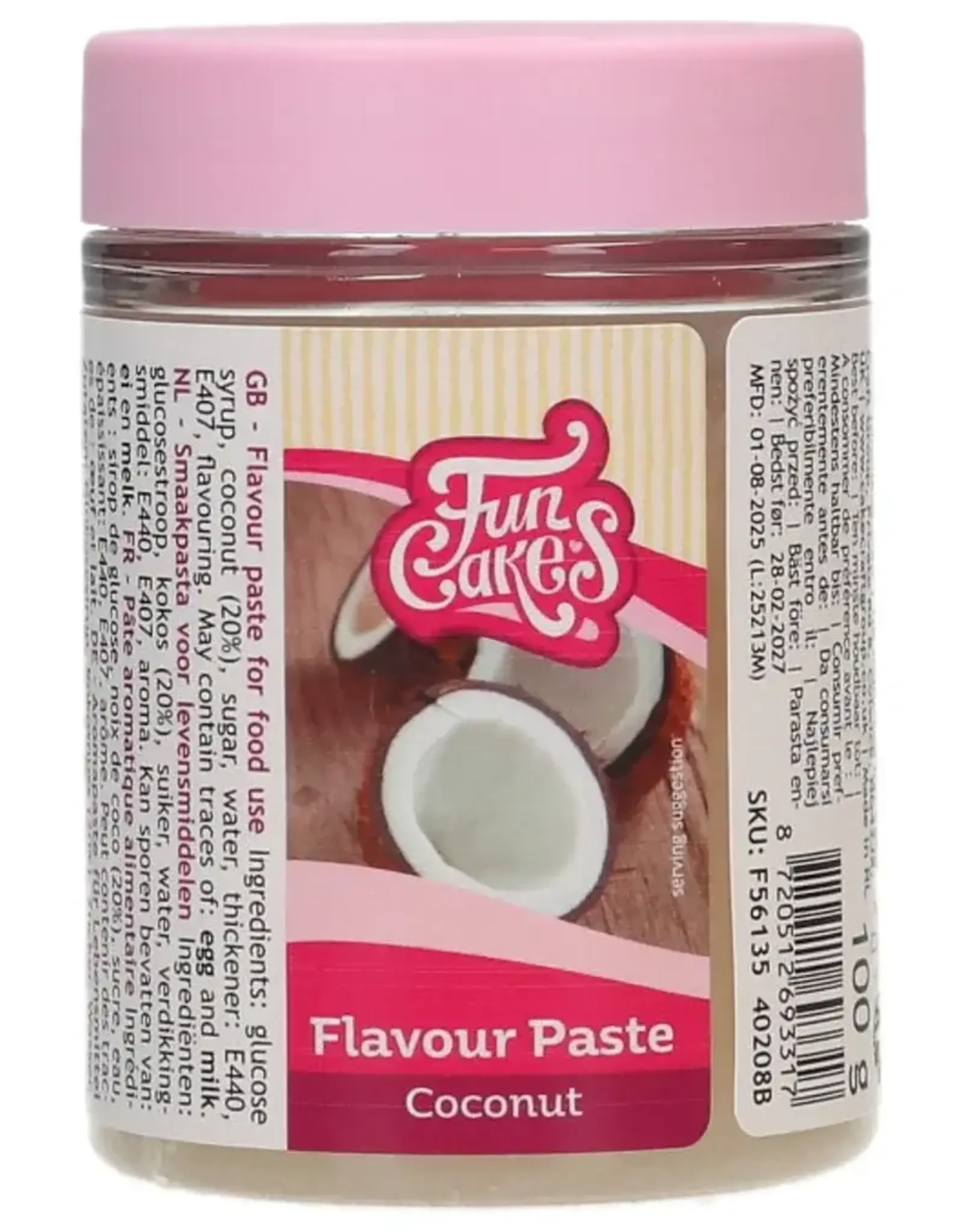 FunCakes FunCakes Smaakpasta Kokos 100 g