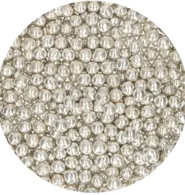 FunCakes Zachte Parels Medium Metallic Zilver 55 g