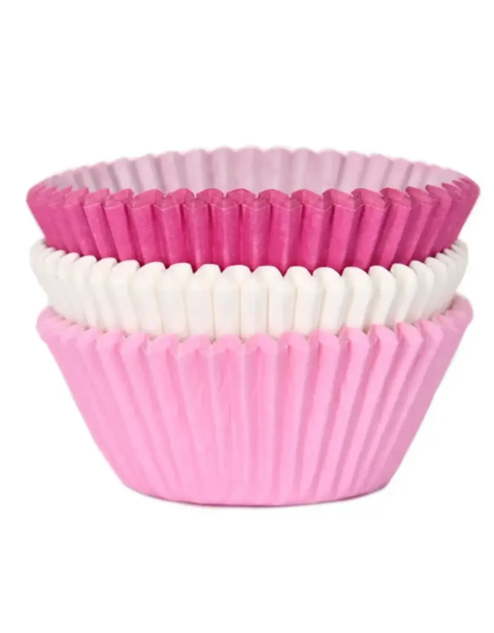 House of Marie House of Marie Baking Cups Assorti Roze pk/72