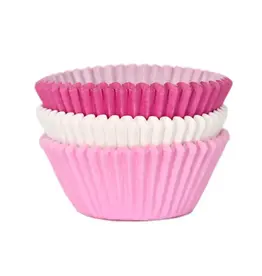 House of Marie Baking Cups Assorti Roze pk/72
