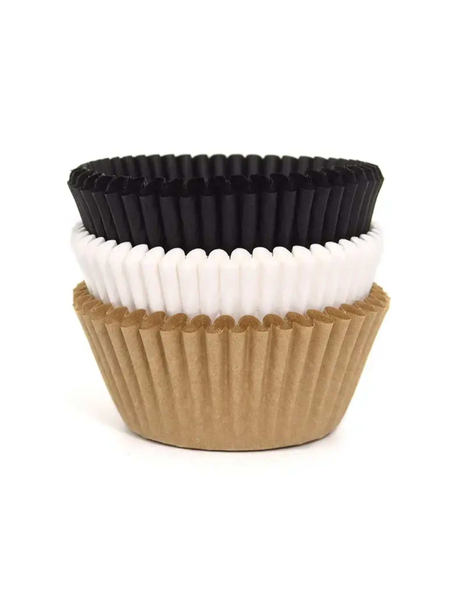 House of Marie House of Marie Baking Cups Assorti Naturel pk/72