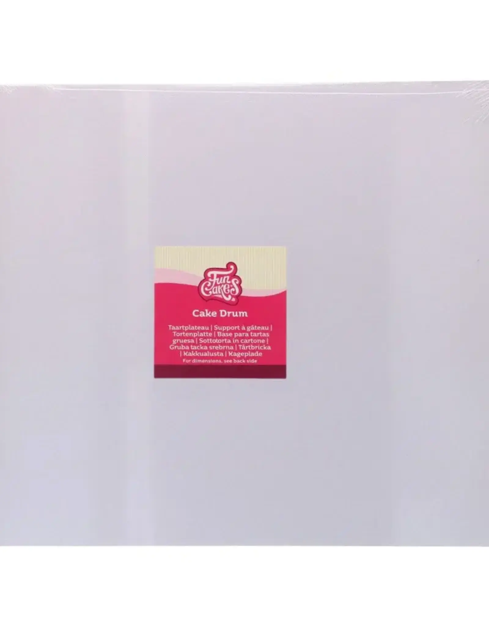 FunCakes Cake Drum Rechthoek 45x35cm Wit