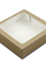 BNC Taartdoos met venster 19x19x5cm Kraft pk/3