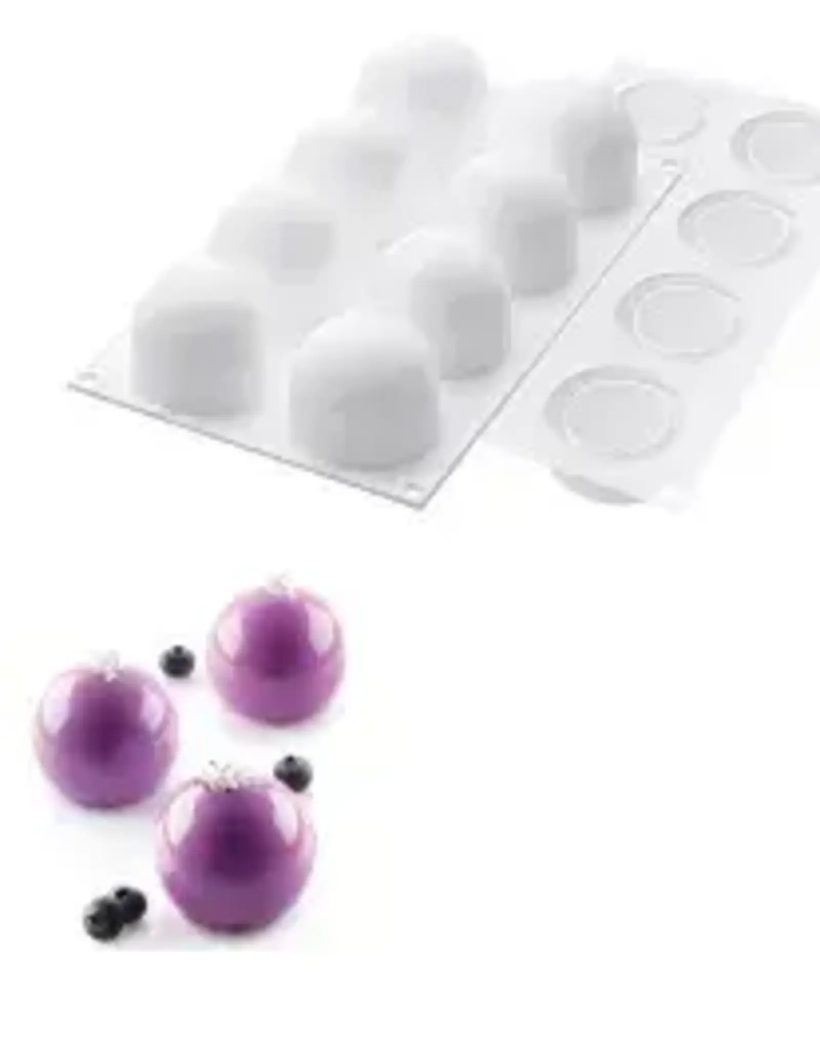 Silikomart Silikomart Siliconen Bakvorm Bol (8x) Ø5,2x4,5cm