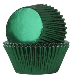 House of Marie House of Marie Baking Cups Folie Groen - pk/24