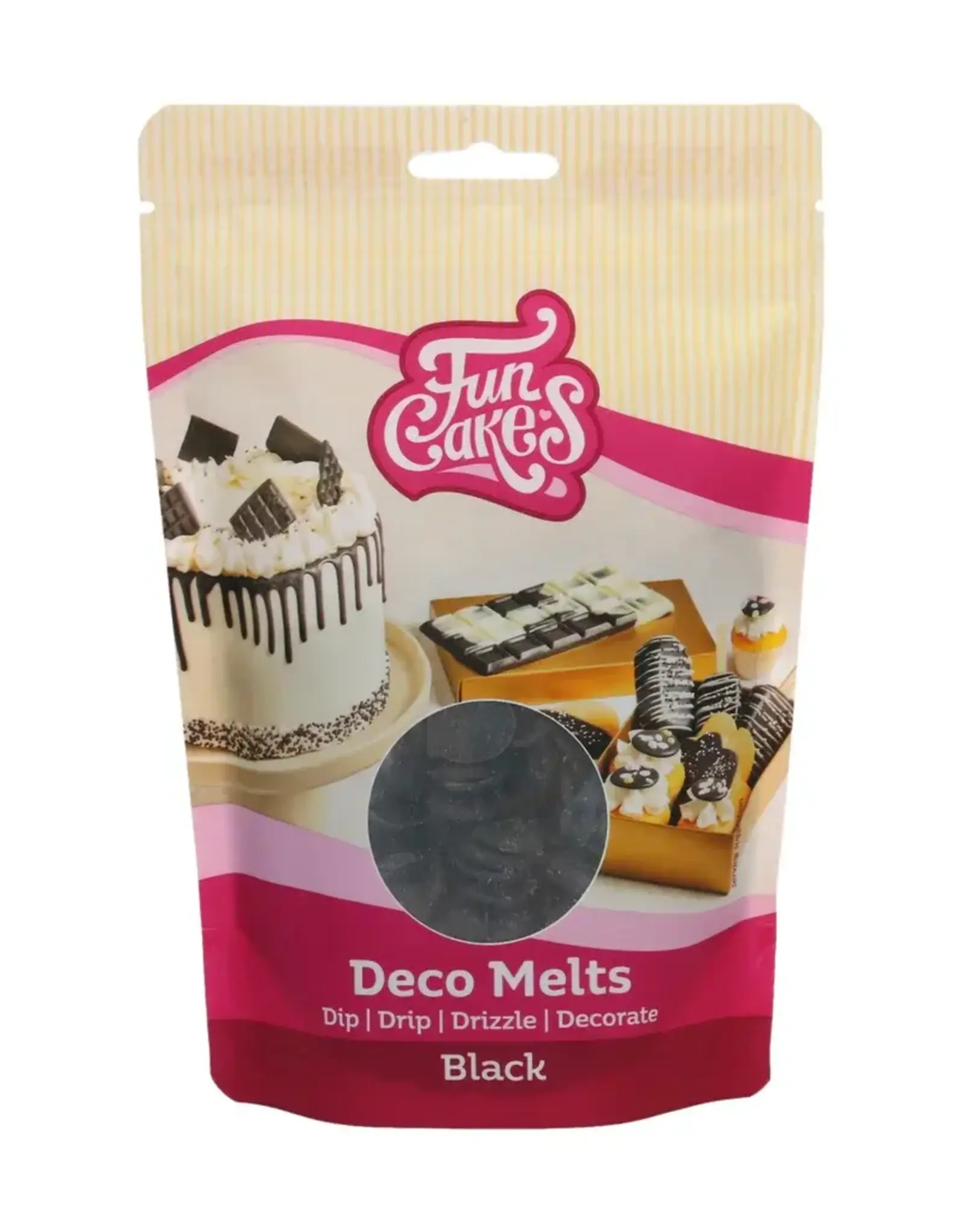 FunCakes FunCakes Deco Melts -Zwart- 250g
