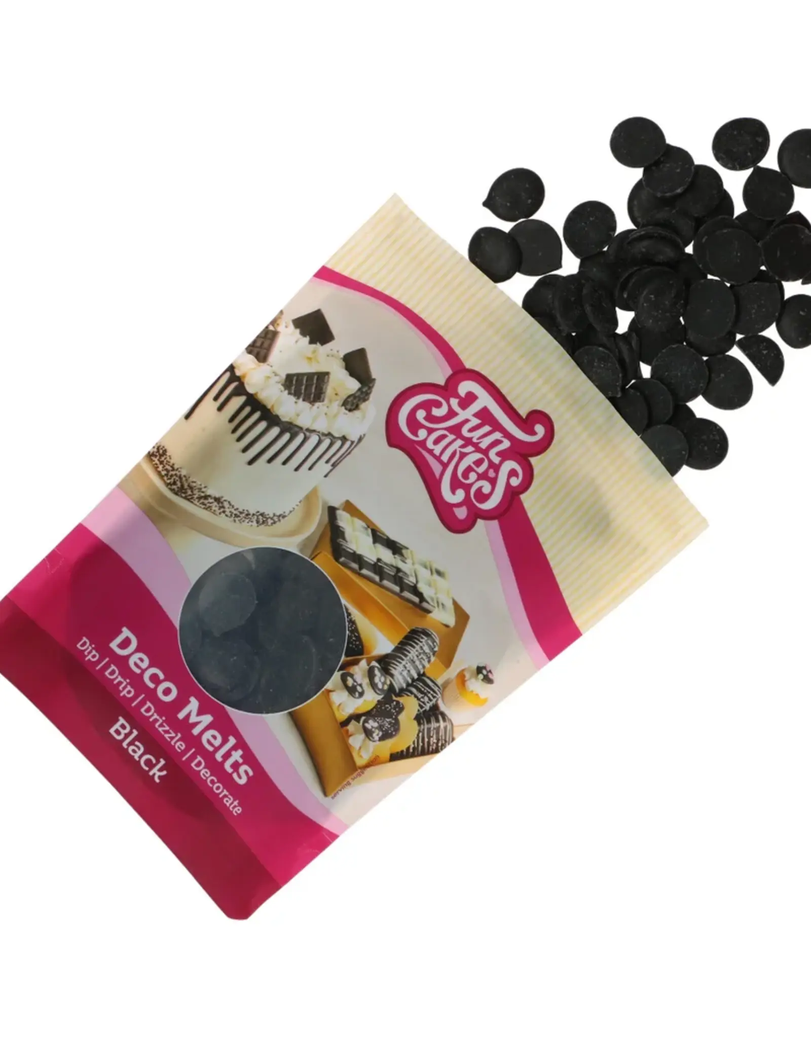 FunCakes FunCakes Deco Melts -Zwart- 250g