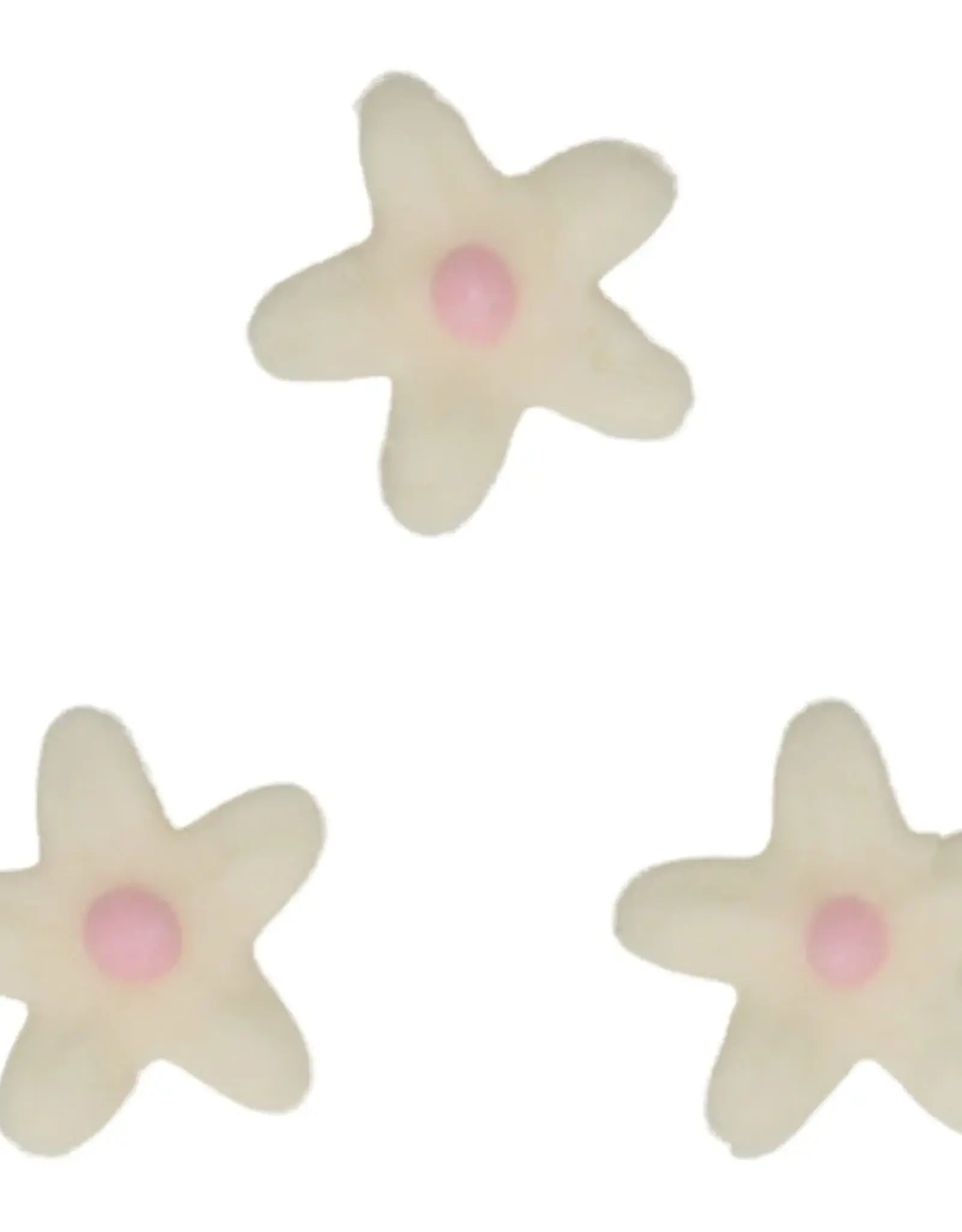 FunCakes FunCakes Fondant Decoraties Chrysant Wit Lichtroze set/30
