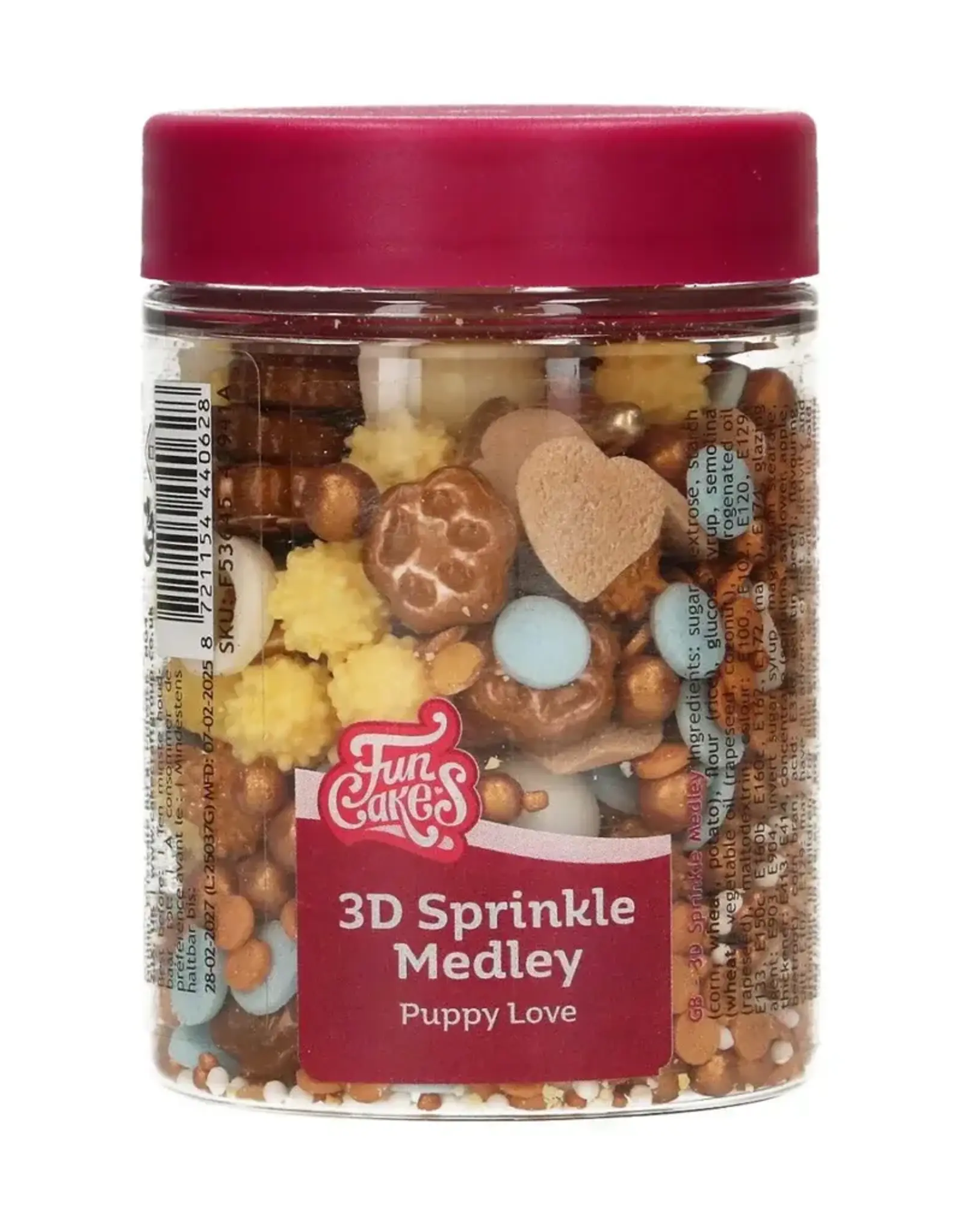 FunCakes FunCakes 3D Sprinkle Medley Puppy Love 70g