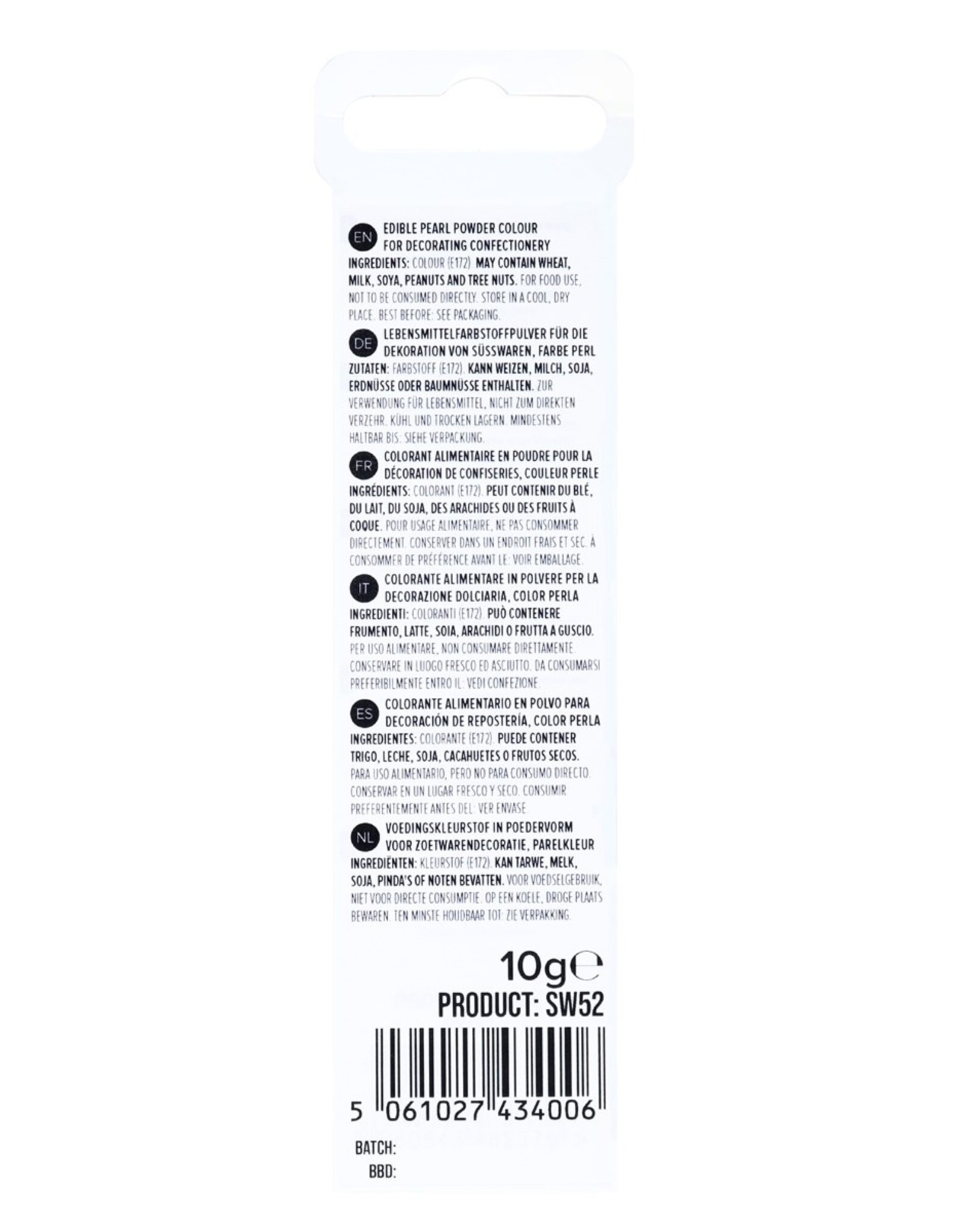PME PME Edible Lustre Snow Pearl 10g