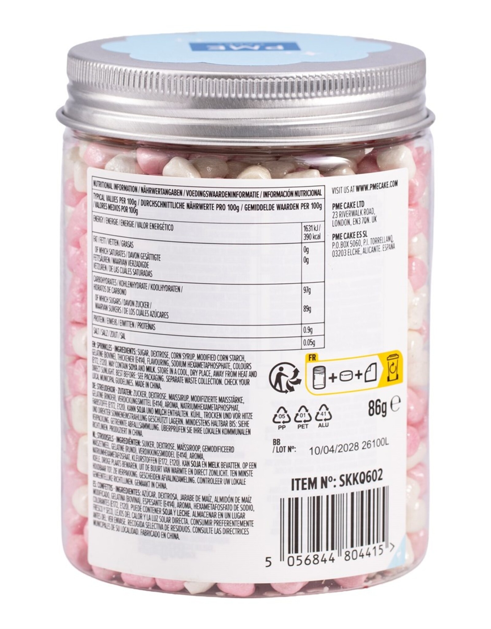PME PME Crunch Mallows Roze & Wit