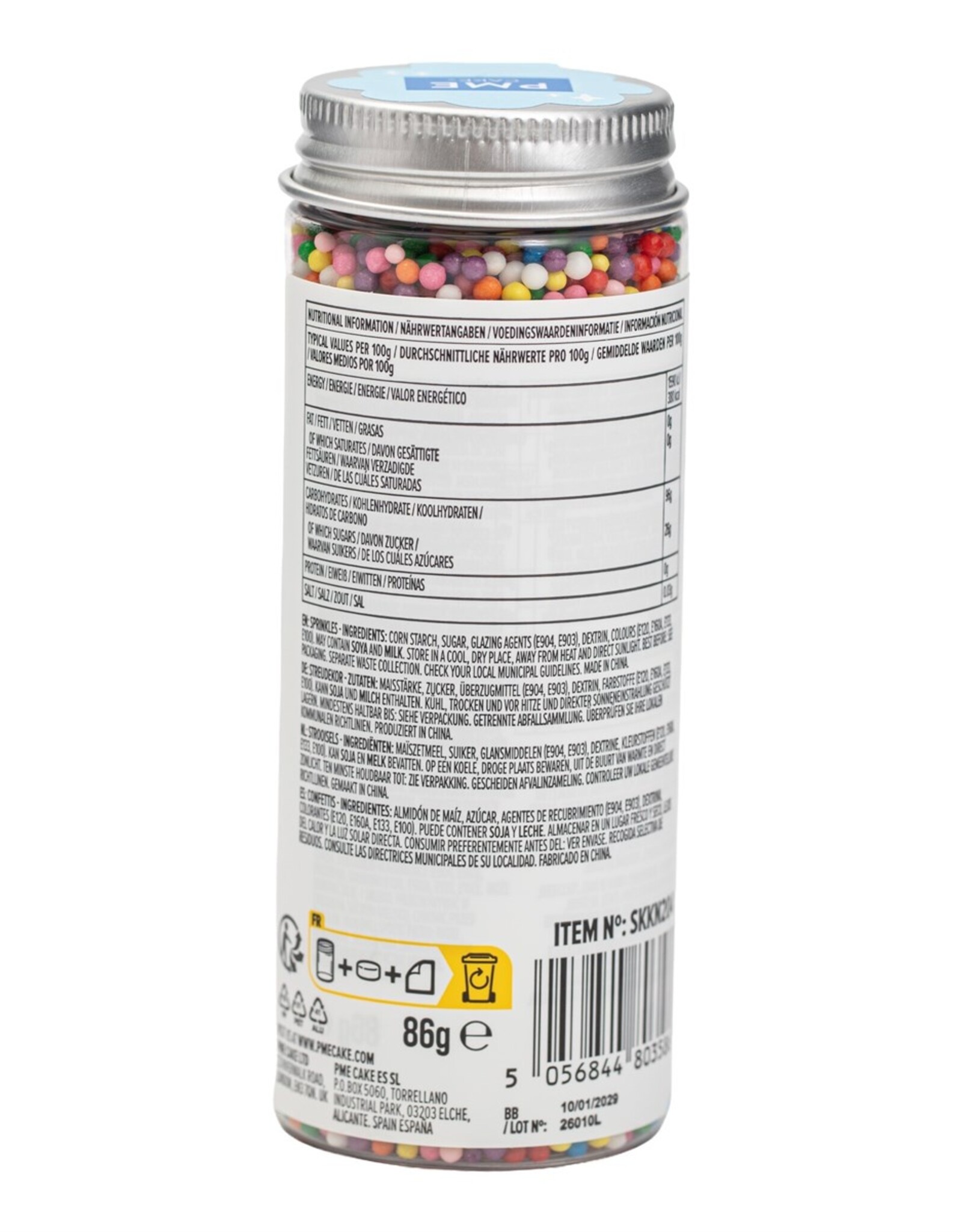 PME PME Nonpareils Musketzaad Rainbow 86 g