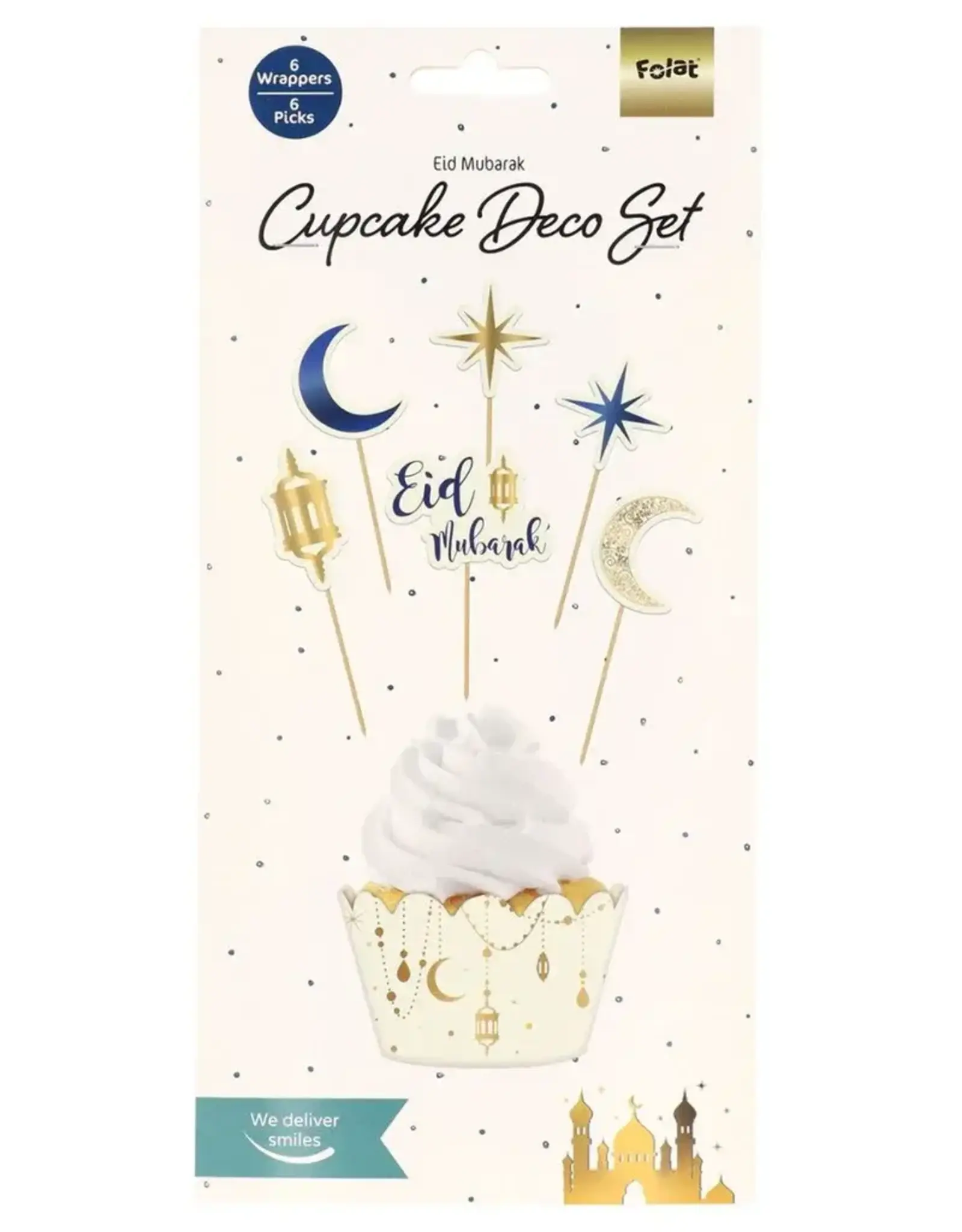Folat Cupcake Decorating Set Eid Mubarak set/12