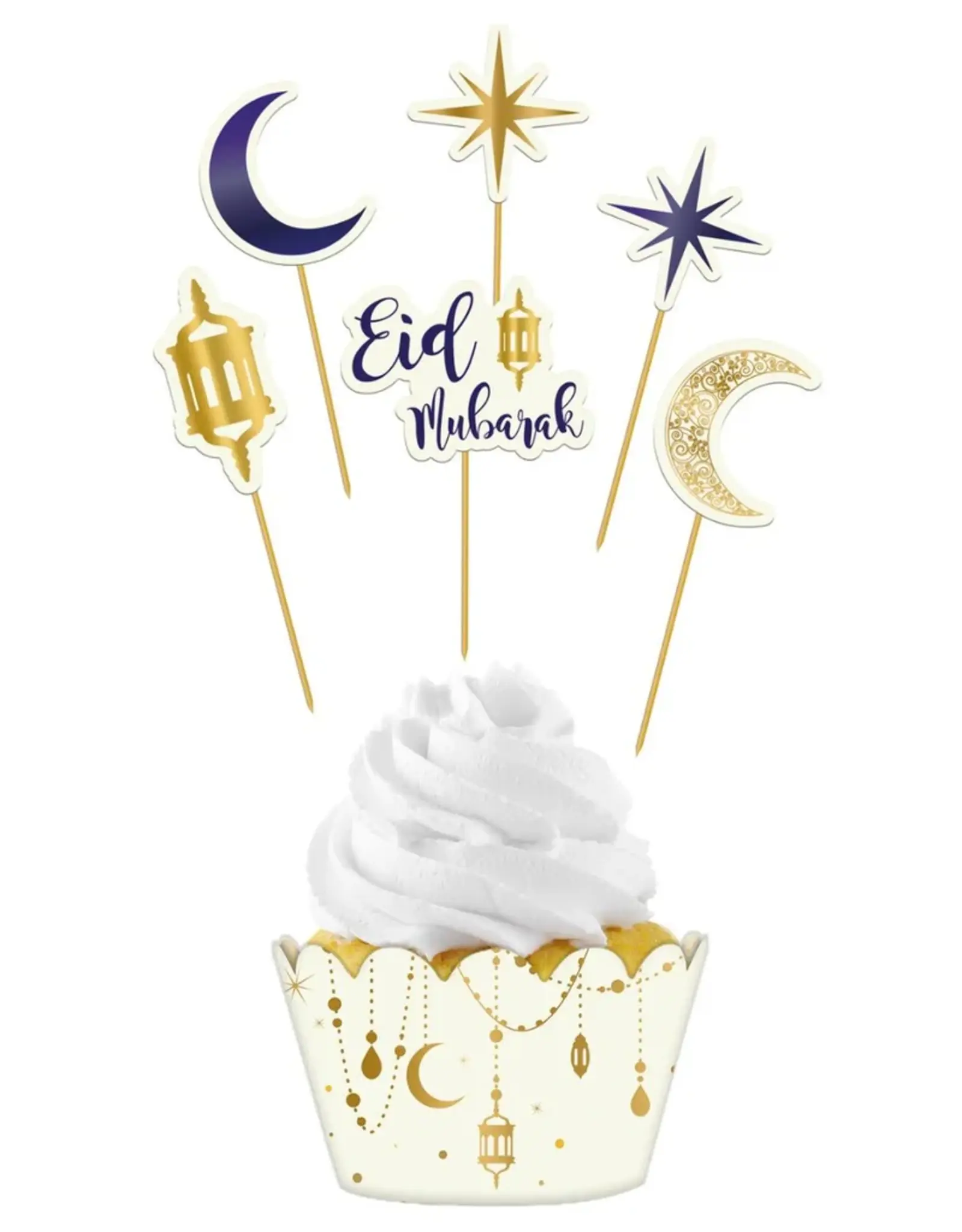Folat Cupcake Decorating Set Eid Mubarak set/12