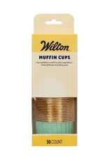 Wilton Wilton Muffin Cups Aqua set/50