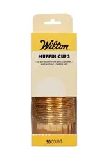 Wilton Wilton Muffin Cups Goud set/50