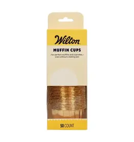 Wilton Wilton Muffin Cups Goud set/50