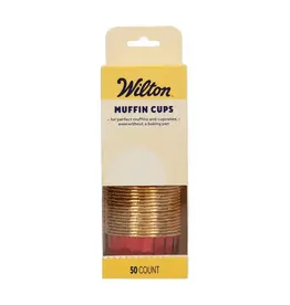 Wilton Wilton Muffin Cups Glanzend Rood set/50