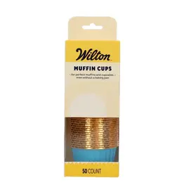 Wilton Wilton Muffin Cups Blauw set/50