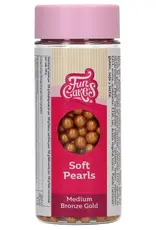 FunCakes FunCakes Zachte Parels Medium Brons Goud 60 g