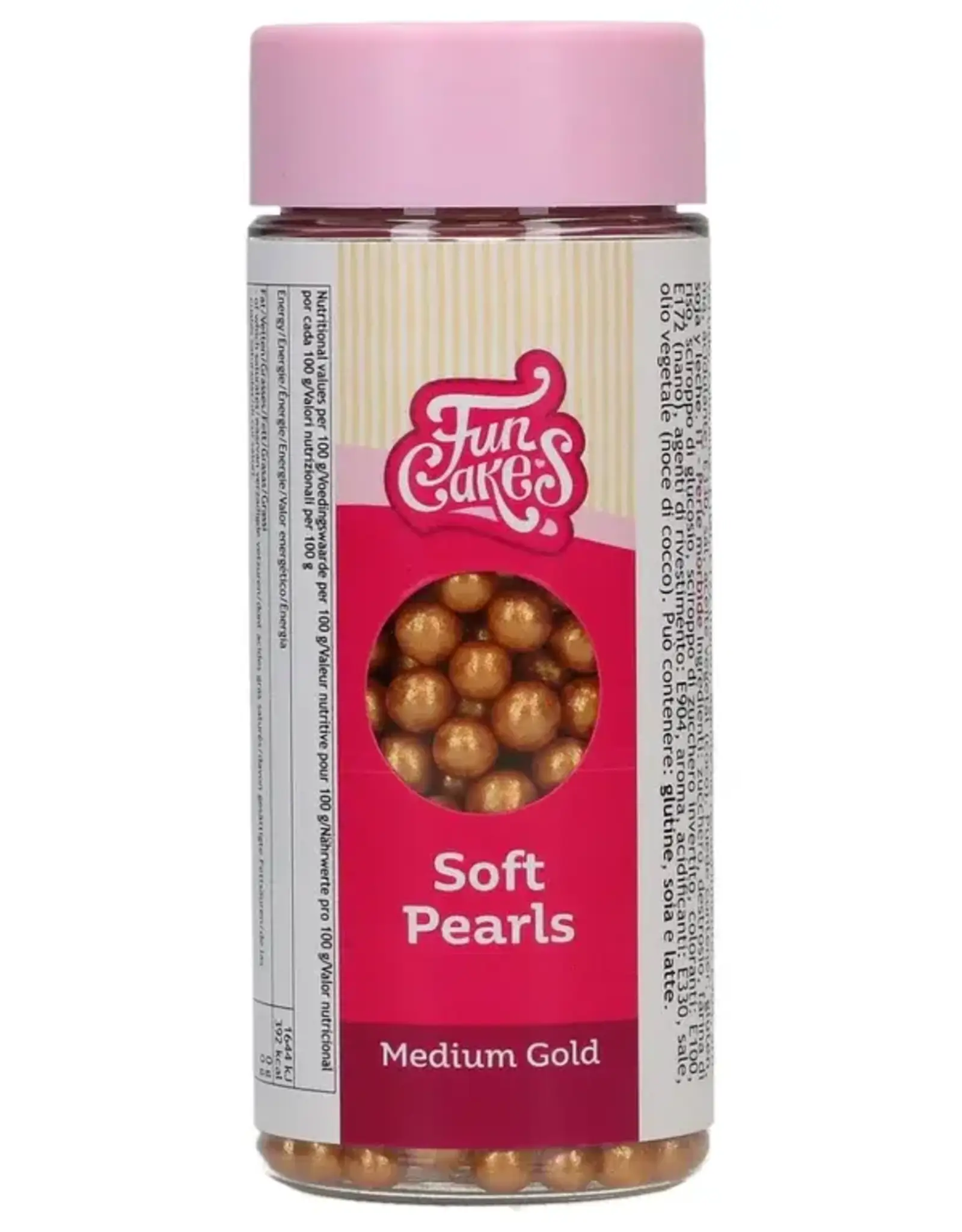 FunCakes FunCakes Zachte Parels Medium Goud 60 g
