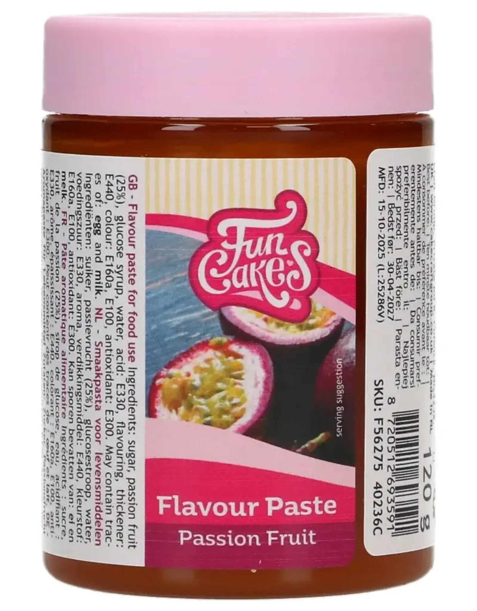 FunCakes FunCakes Smaakpasta Passievrucht 120 g