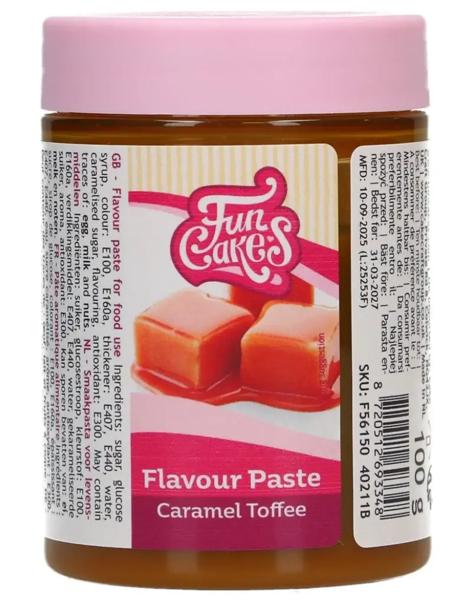 FunCakes FunCakes Smaakpasta Karamel Toffee 100 g