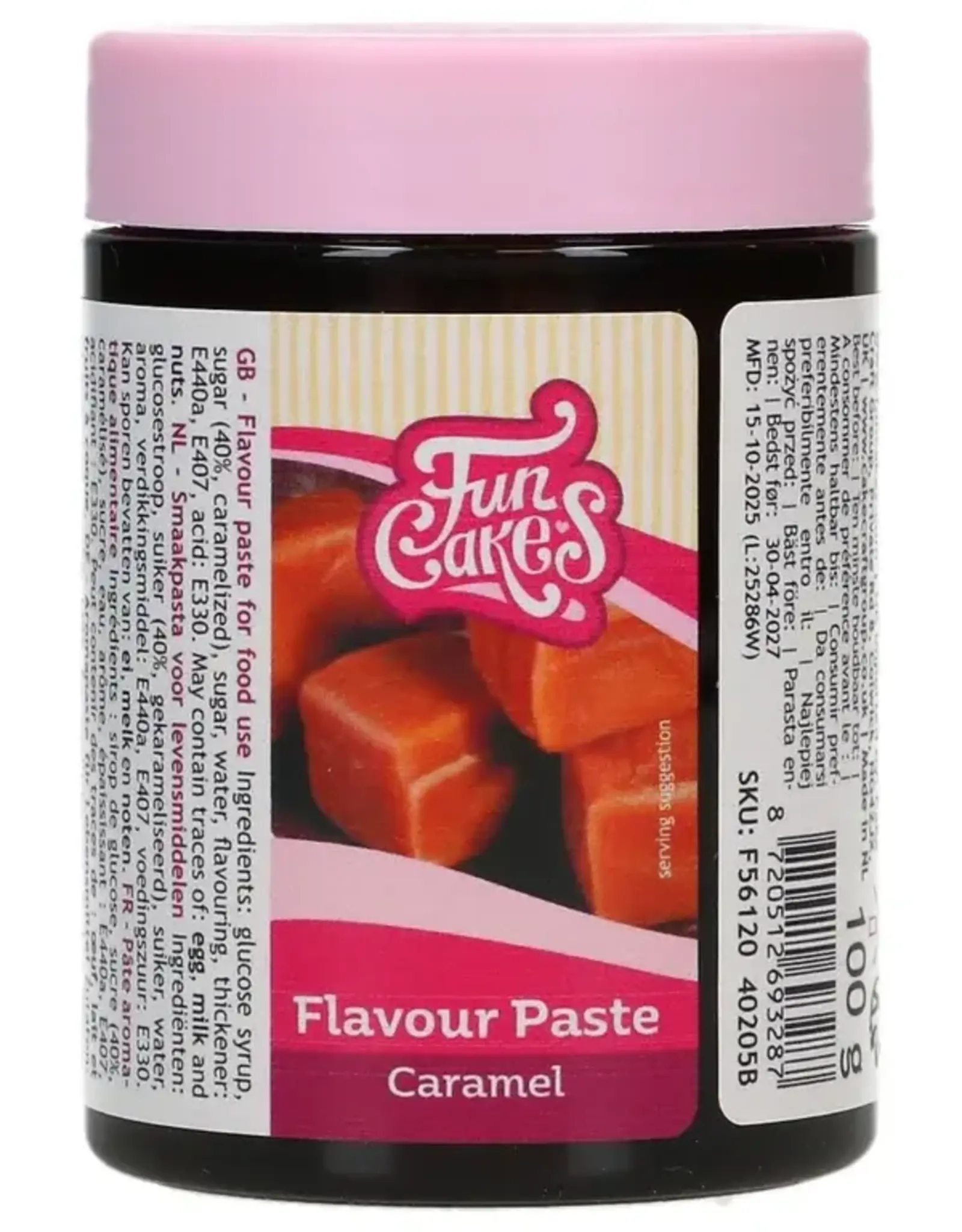 FunCakes FunCakes Smaakpasta Karamel 100 g