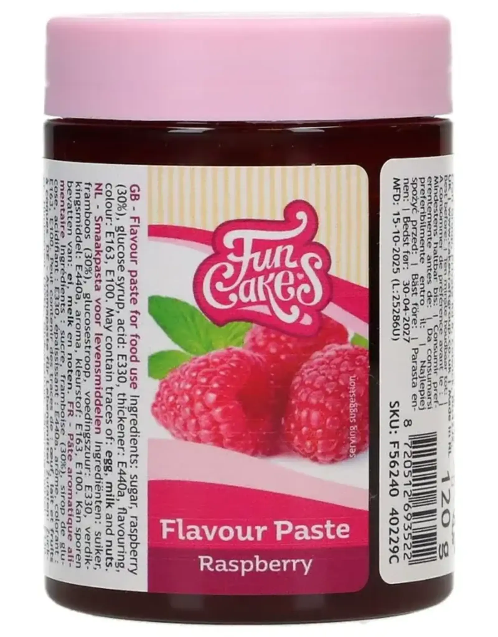 FunCakes FunCakes Smaakpasta Framboos 120 g