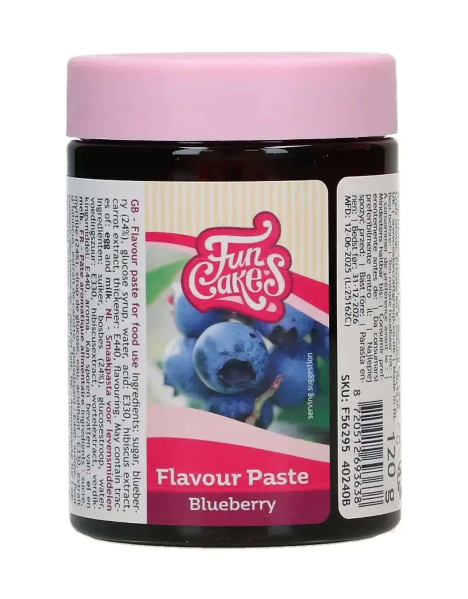FunCakes FunCakes Smaakpasta Bosbes 120 g