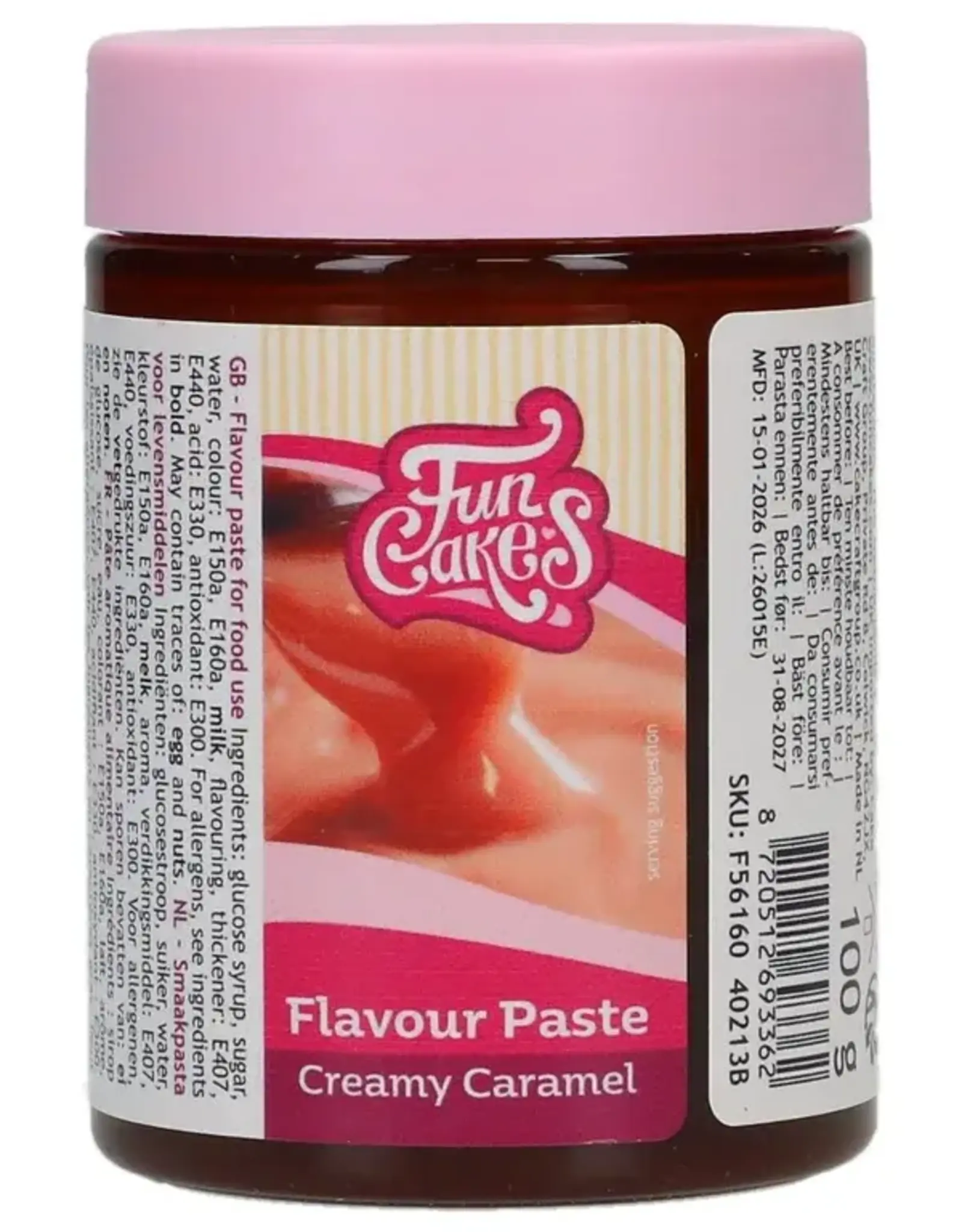 FunCakes FunCakes Smaakpasta Creamy Caramel 100 g